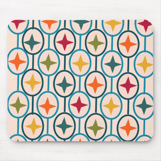 Kreise und Sterne Mousepad (Vorne)