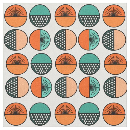 Kreise und Sterne Stoff (Nahaufnahme)