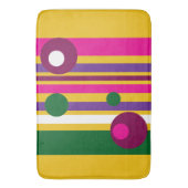 Kreise und Streifen fett modern Badematte (Vorderseite Vertikal)