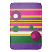 Kreise und Streifen fett modern Badematte (Vorderseite Vertikal)