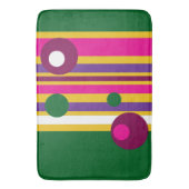 Kreise und Streifen fett modern Badematte (Vorderseite Vertikal)