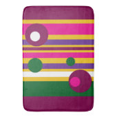 Kreise und Streifen fett modern Badematte (Vorderseite Vertikal)