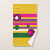 Kreise und Streifen fett modern Badhandtuch Set (Handtuch)