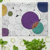 Kreise und Wirbel Küchentücher (Gefaltet)