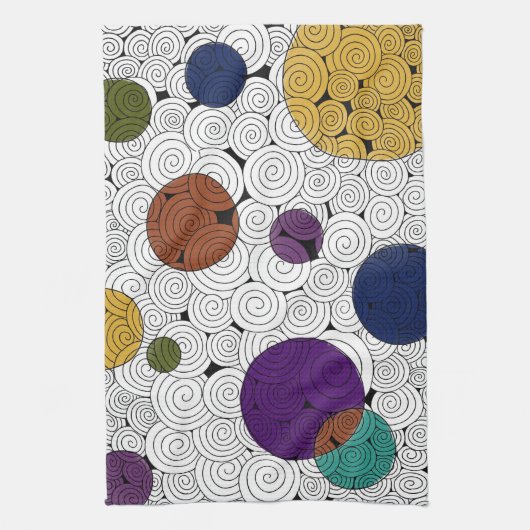 Kreise und Wirbel Küchentücher (Vertikal)