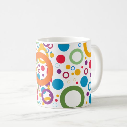 Kreise von Farben Kaffeetasse (VorderseiteRechts)