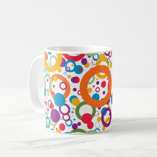 Kreise von Farben Kaffeetasse (Vorderseite Links)