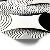 Kreise-Waveform: Poster der modernen Abstrakten Ku (Ecke)