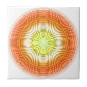 Kreise - Zitrusfarben Fliese