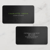 Kreisecke Grau Grün Beruflich Visitenkarte (Vorne/Hinten)