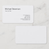 Kreisecke Schwarz-weiß Personalisiert Visitenkarte (Vorne/Hinten)