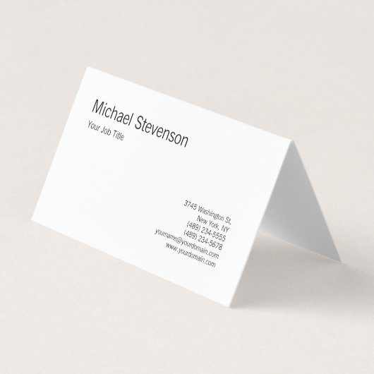 Kreisecke Schwarz-weiß Personalisiert Visitenkarten (Vorderseite)