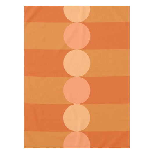 Kreisel der geometrischen Rücken-Streifen Orange Tischdecke (Vorderseite)