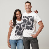 Kreisel Geometrischer Nahtloser schwarzer Hintergr T-Shirt (Unisex)