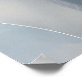 Kreisel in Grau und Beige mit Kopierraum Poster (Ecke)