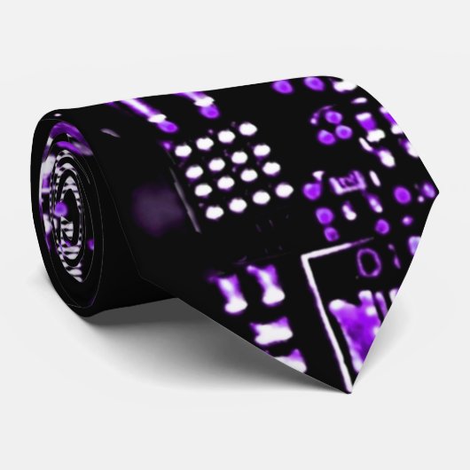 Kreisel Lila 2 Krawatte beidseitig (Gerollt)