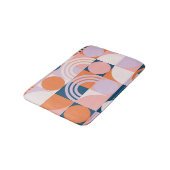 Kreisel Mitte des Jahrhunderts Streifen: geometris Badematte (Schrägansicht)