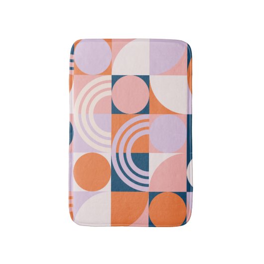 Kreisel Mitte des Jahrhunderts Streifen: geometris Badematte (Vorderseite Vertikal)