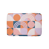 Kreisel Mitte des Jahrhunderts Streifen: geometris Badematte (Vorderseite)