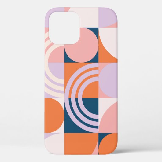 Kreisel Mitte des Jahrhunderts Streifen: geometris Case-Mate iPhone Hülle (Rückseite)