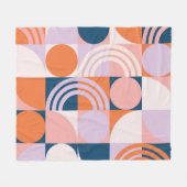 Kreisel Mitte des Jahrhunderts Streifen: geometris Fleecedecke (Vorderseite (Horizontal))