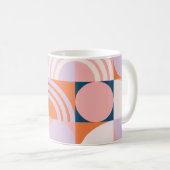 Kreisel Mitte des Jahrhunderts Streifen: geometris Kaffeetasse (VorderseiteRechts)