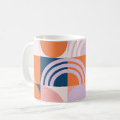 Kreisel Mitte des Jahrhunderts Streifen: geometris Kaffeetasse (Vorderseite Links)