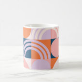 Kreisel Mitte des Jahrhunderts Streifen: geometris Kaffeetasse (Mittel)