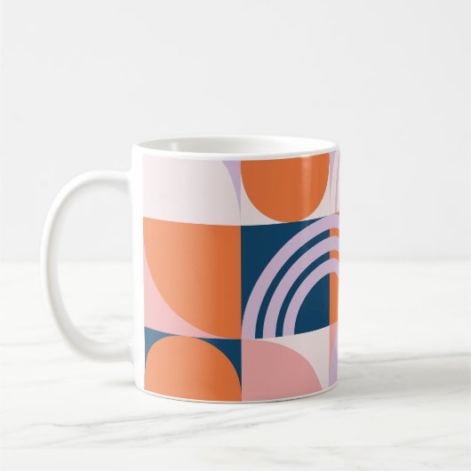Kreisel Mitte des Jahrhunderts Streifen: geometris Kaffeetasse (Links)