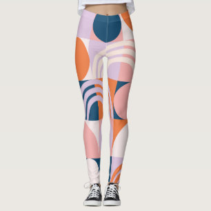 Kreisel Mitte des Jahrhunderts Streifen: geometris Leggings