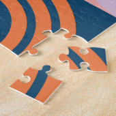 Kreisel Mitte des Jahrhunderts Streifen: geometris Puzzle (Seite)