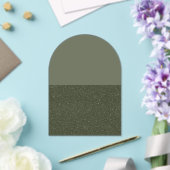 Kreisel-Moos-Arch-Akryllische Einladung (nach Maß) (Insitu (Hochzeit))