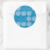 Kreisel Runder Aufkleber (Tasche)