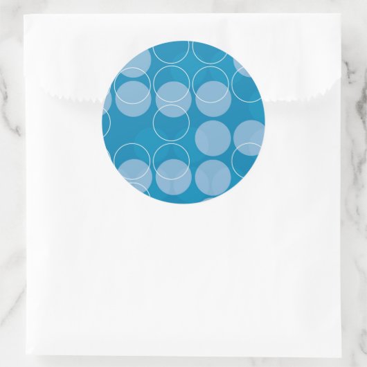 Kreisel Runder Aufkleber (Tasche)