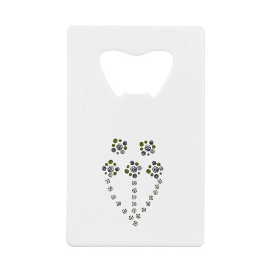 Kreisel verzweigen wie ein Baumzweig Geldbeutel Flaschenöffner (Vorderseite)