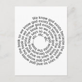 Kreiselbildung (Spirale) Postkarte (Vorderseite)