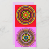 Kreiseldesign Dankeskarte (Vorne/Hinten)