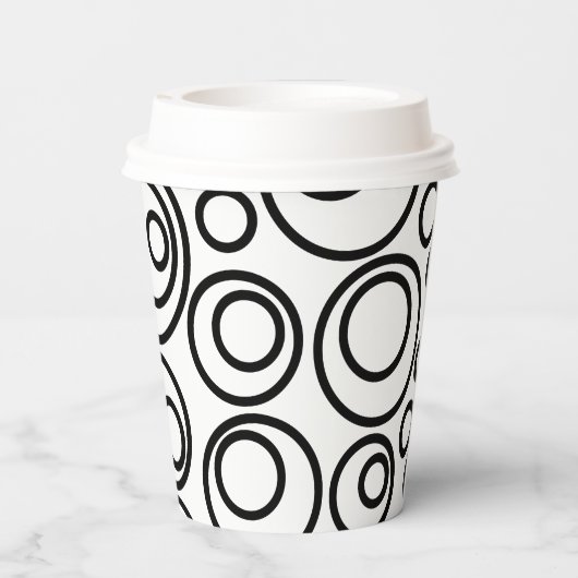 Kreiseldesign Pappbecher (Rückseite)