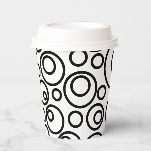 Kreiseldesign Pappbecher (Vorderseite)