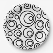 Kreiseldesign Pappteller (Vorderseite)