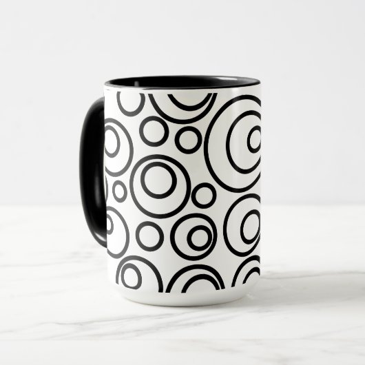 Kreiseldesign Tasse (Vorderseite Links)