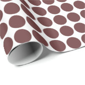 Kreiselflächen - braun auf weiß geschenkpapier (Rolleneckpunkt)