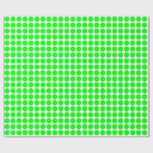 Kreiselflächen - grün auf Weiß Geschenkpapier (Flach)