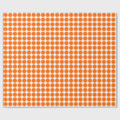 Kreiselflächen - Orange auf Weiß Geschenkpapier (Flach)