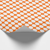 Kreiselflächen - weiß auf orangefarben geschenkpapier (Ecke)