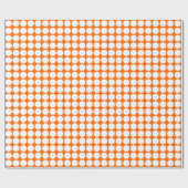 Kreiselflächen - weiß auf orangefarben geschenkpapier (Flach)