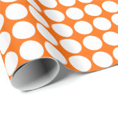 Kreiselflächen - weiß auf orangefarben geschenkpapier (Rolleneckpunkt)
