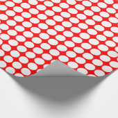 Kreiselflächen - weiß auf rot geschenkpapier (Ecke)