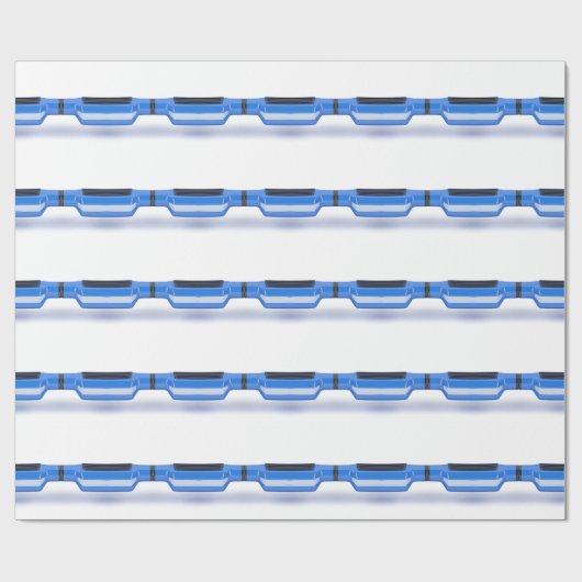 Kreiselkompaßroller Geschenkpapier (Flach)