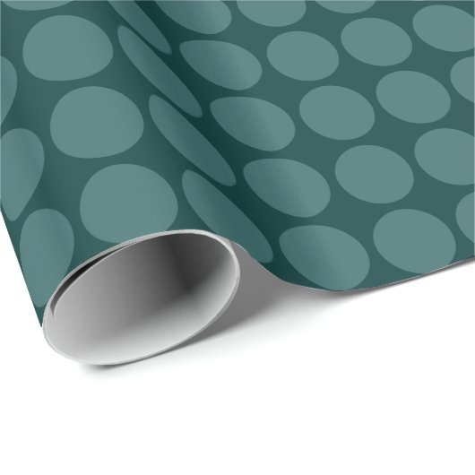 Kreiselplätze - Moss Green auf dunkelgrün Geschenkpapier (Rolleneckpunkt)